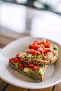 Avocado Toast with Cherry Tomatoes