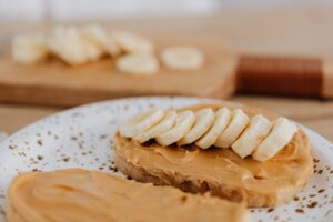 Wholesome Snack- Almond butter and Banana