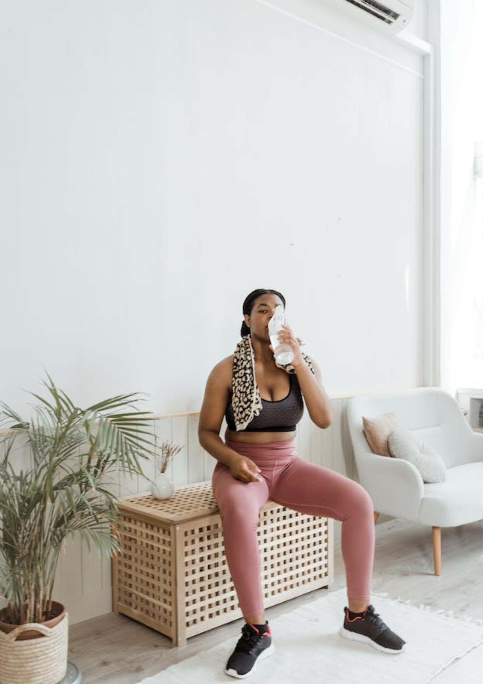 Woman drinking water