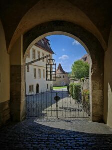 A closed gate, symbolizing setting boundaries against negativity.