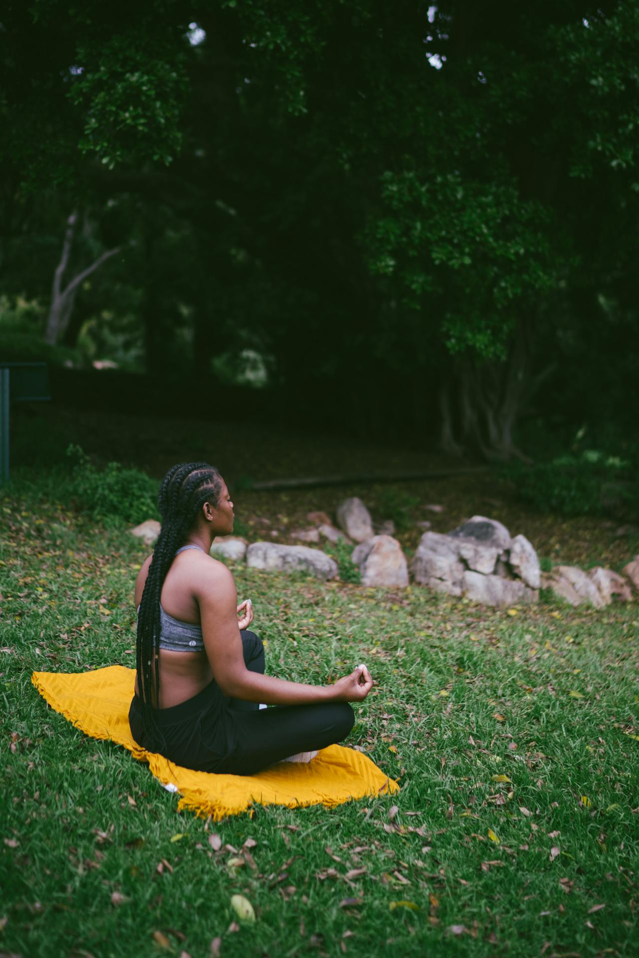 Woman meditating