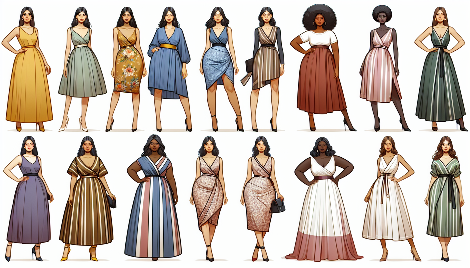 dresses for hiding apron belly