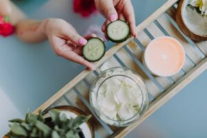 A soothing aloe vera and cucumber cleanser,